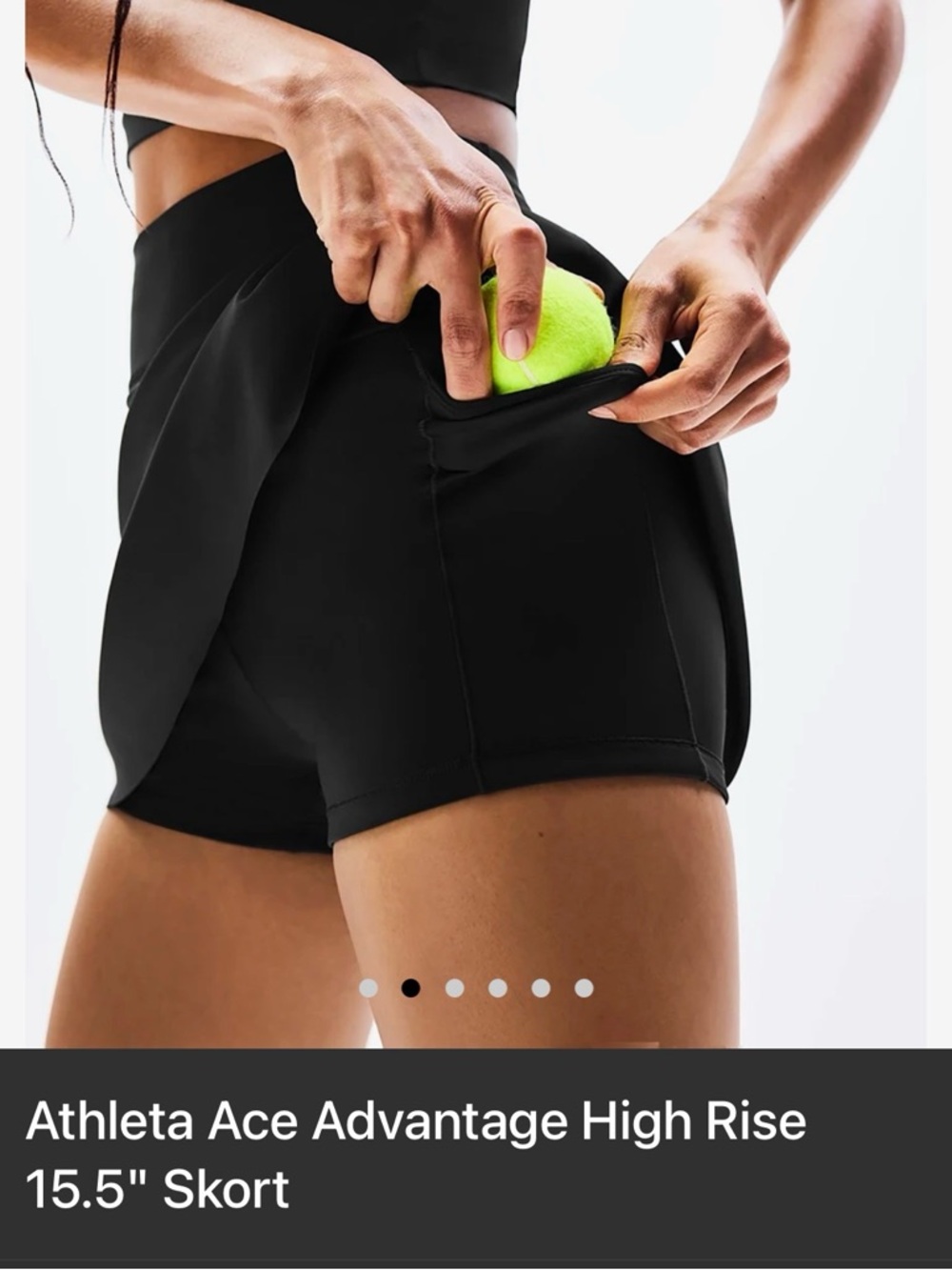 Athleta Athletic Skort in Black